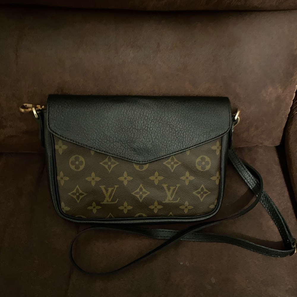 Upcycled Crossbody LV